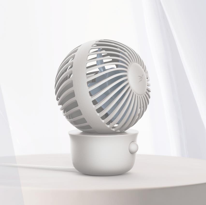 Swing pot mini fan